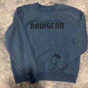 Rawgear Crewneck Pullover Sweatshirt Fleece Lined Size Large